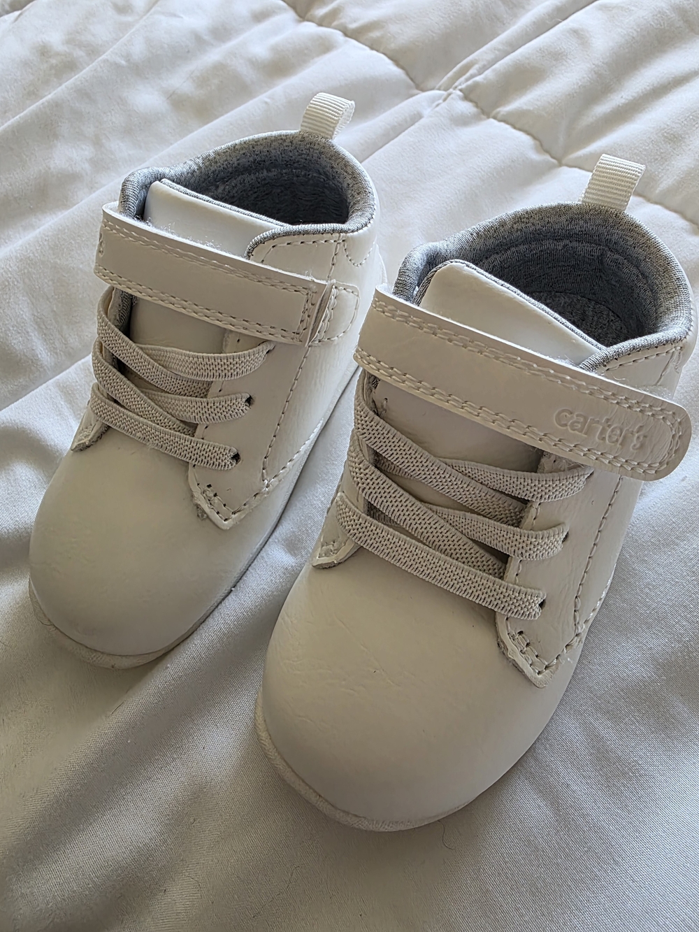Boys Every Step First Walker High-Top Sneakers - White